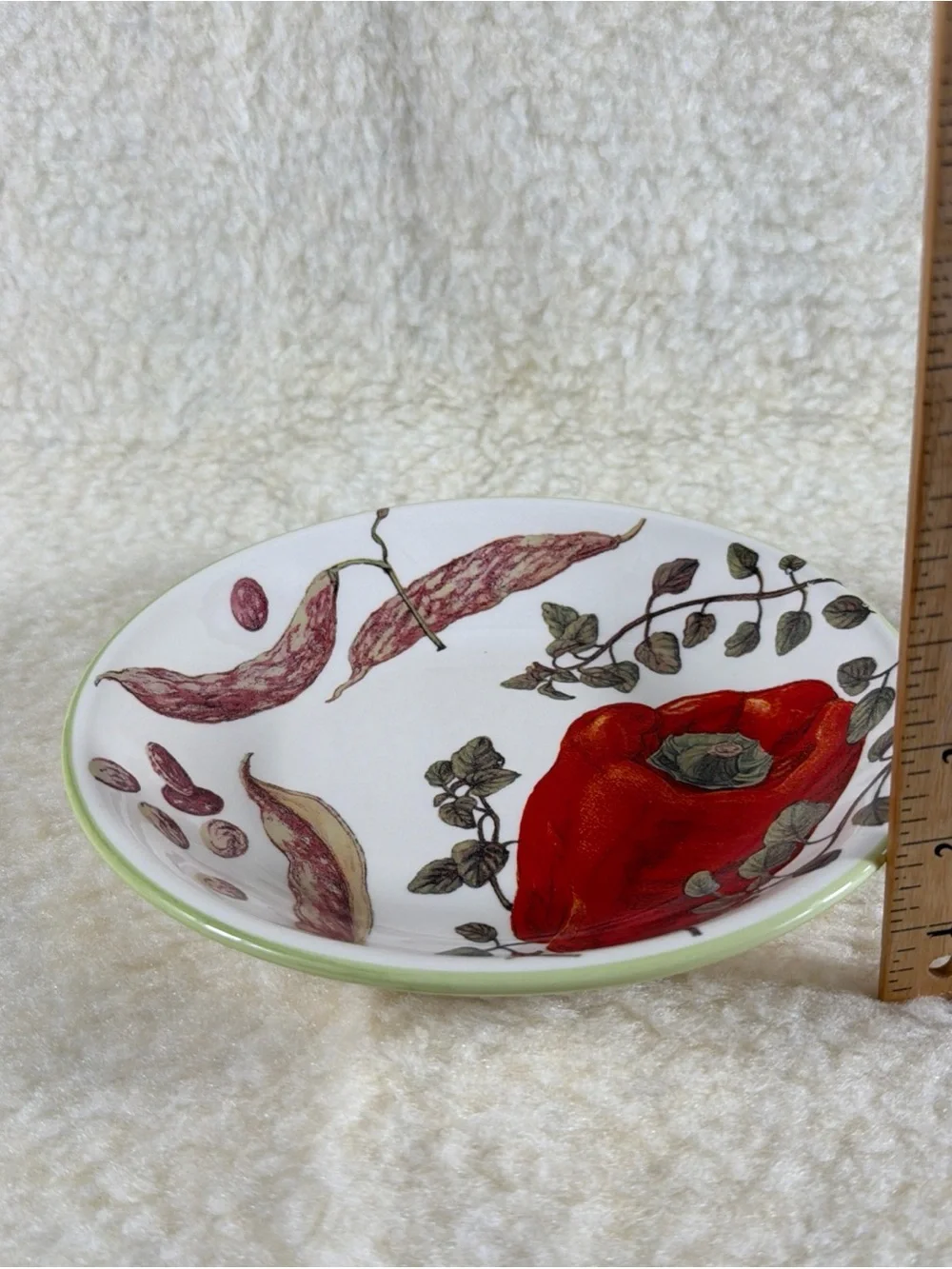 Williams Sonoma Red Bell Pepper Decorative Ceramic Pasta Plate - Home Art
